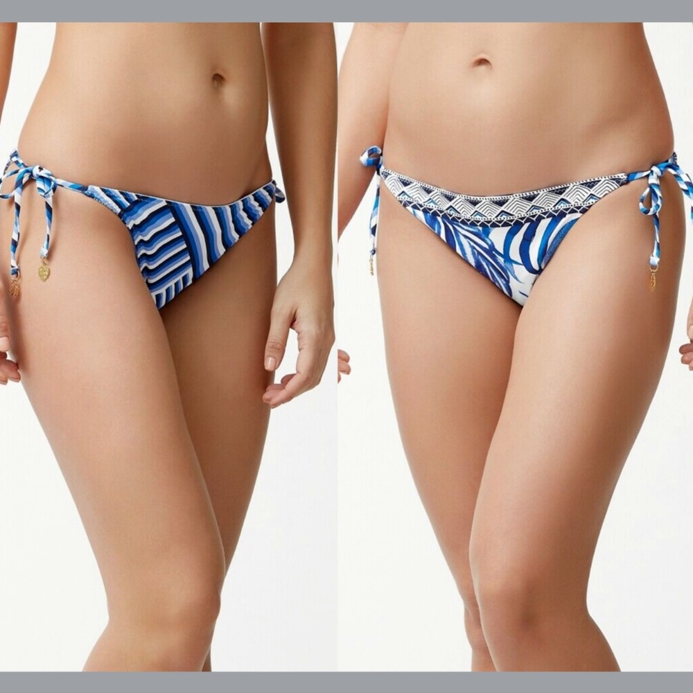 NEW $84 Tommy Bahama [SZ Large ] Full‎ Fronds Reversible Bikini Bottoms
